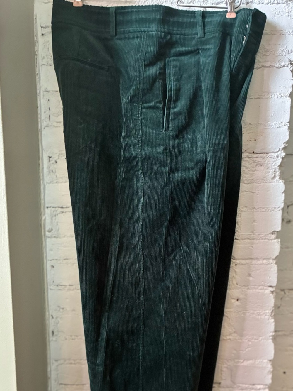 Everlane THE CORDUROY WAY-HIGH® DRAPE PANT - Evergreen- Size 16